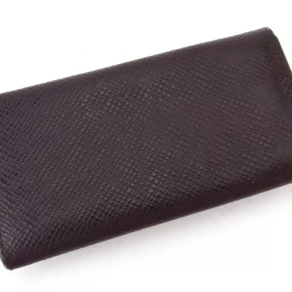 LOUIS VUITTON key case Taiga Bordeaux Taigareza - Authentic used D2230 - Picture 2 of 9